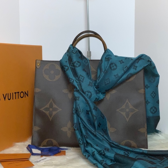 NWT Louis Vuitton ONTHEGO GM Tote Shoulder Bag Giant Monogram Brown + Extras ! - Picture 11 of 15